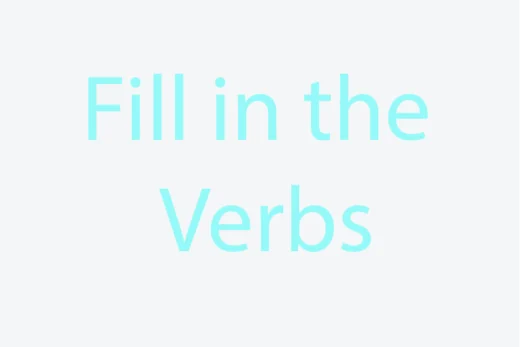 fill in the verbs practice